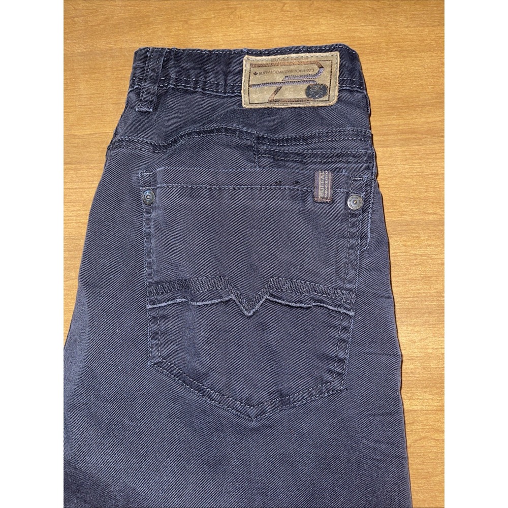 Buffalo David Bitton Six X Jeans Men 33x32 Black Slim Straight Stretch